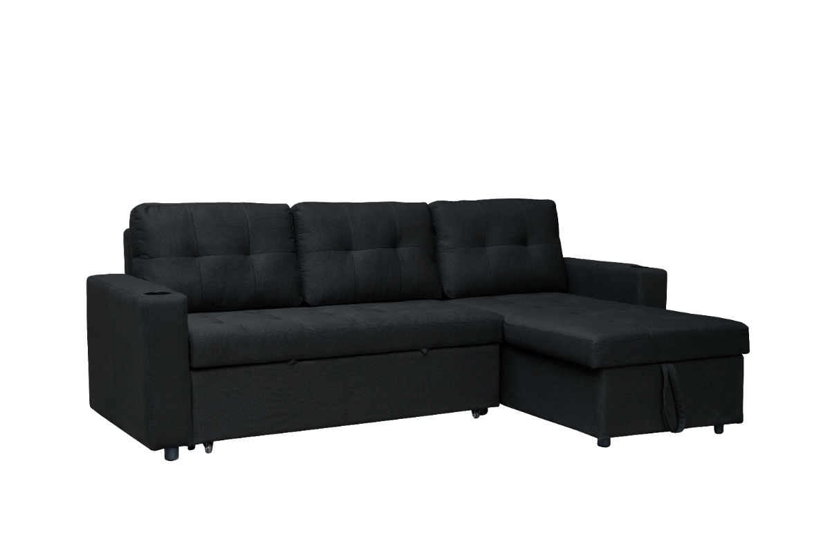 Sofá Cama Esquinero Ikal Susy Negro