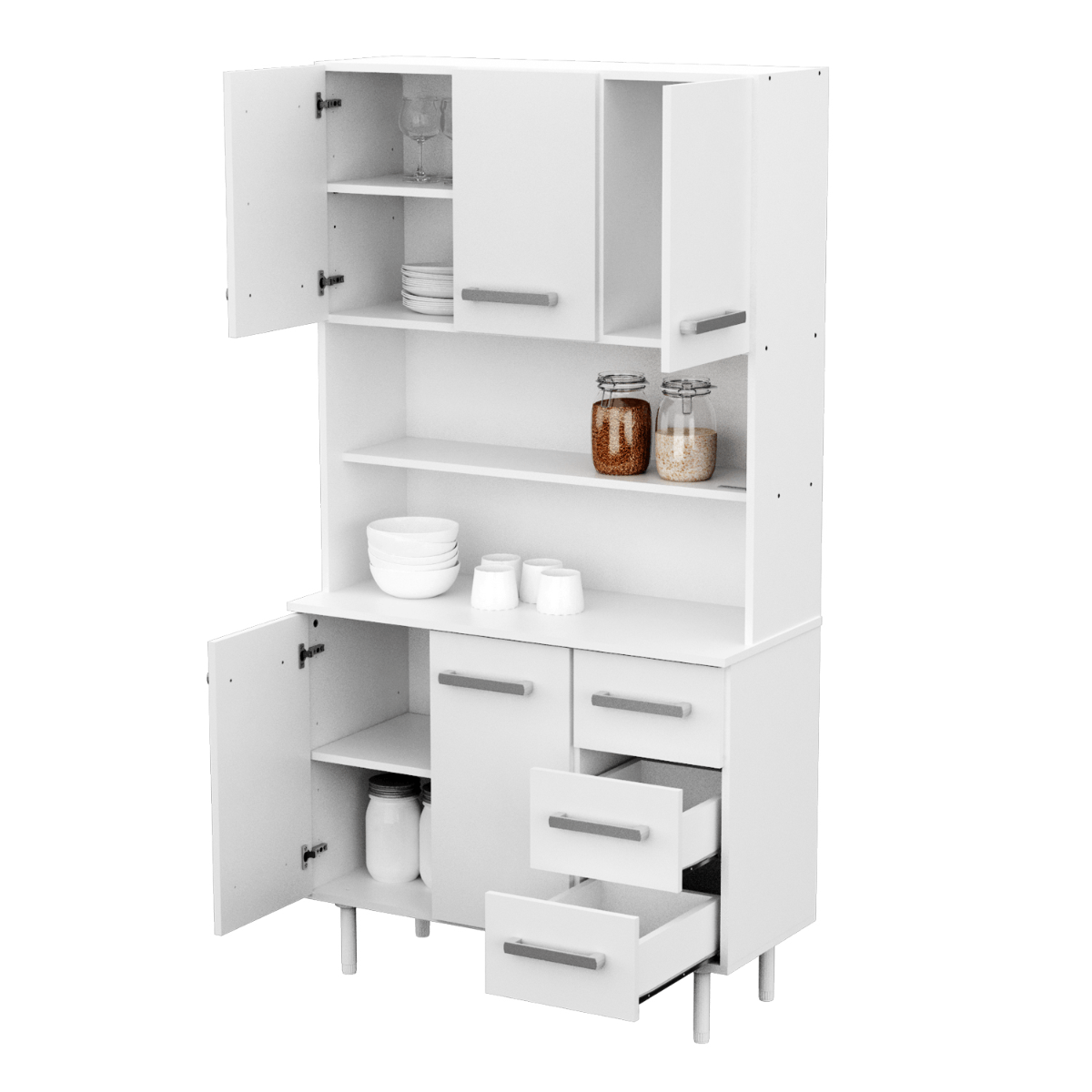 Mueble De Cocina Multiuso Aparador Triplo Kit Blanco Mosconi Mosconi EXPRESS COCINA 10104