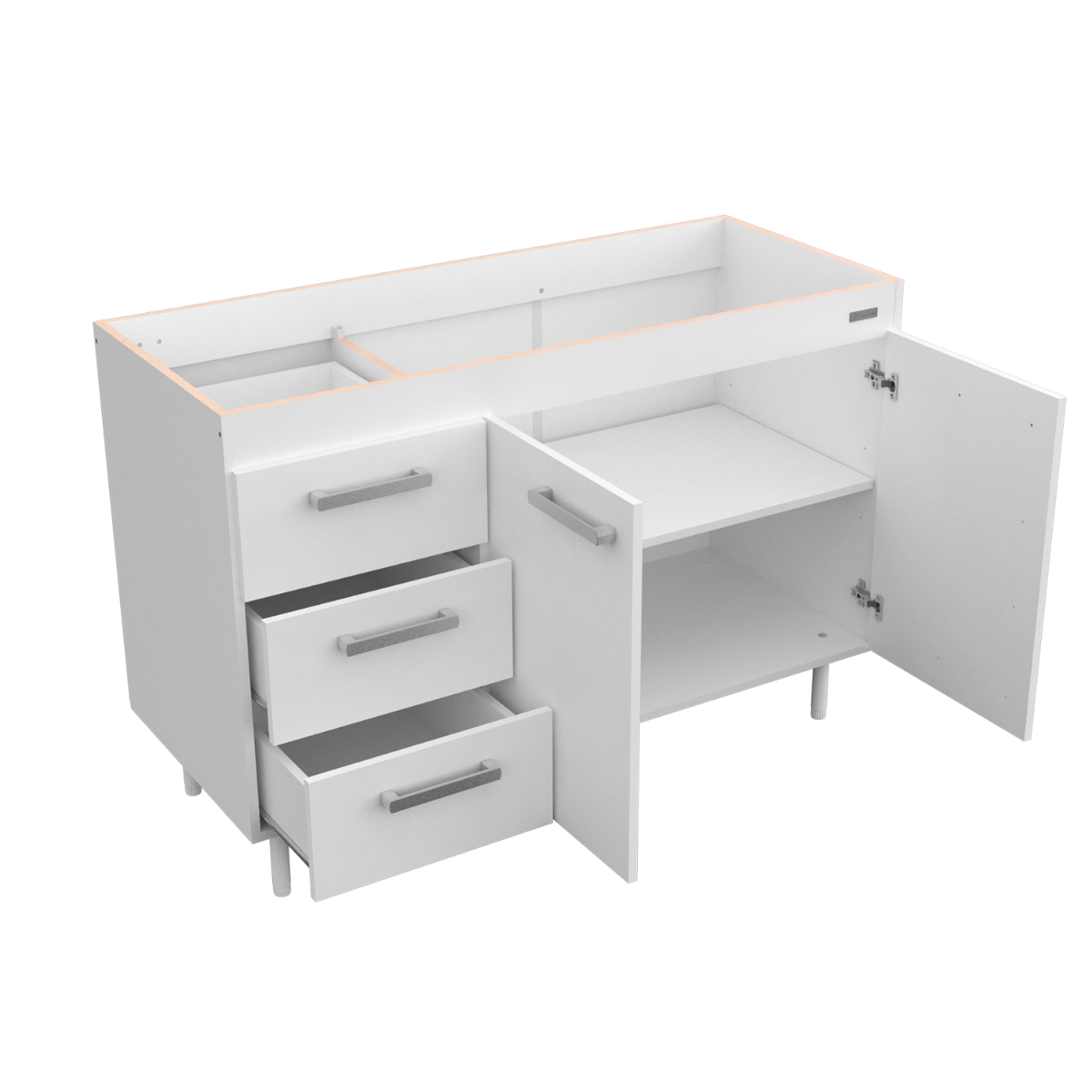 Bajo Mesada Sin Bacha Mueble Cocina Mosconi Express 1,20 Mts Mosconi EXPRESS COCINA 10132