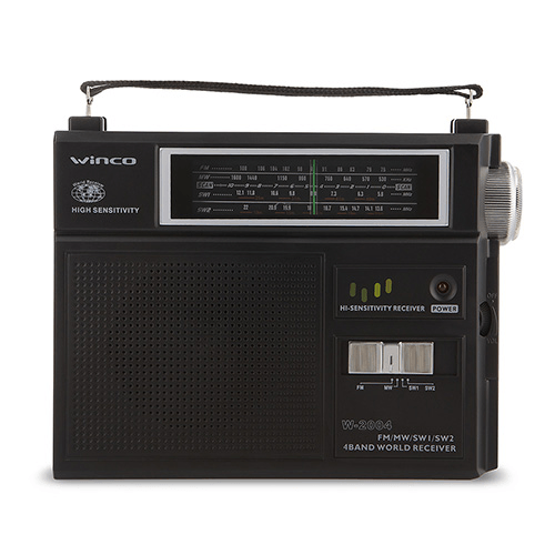 Radio Portátil Winco W2004 AM/FM 4 Bandas Gris